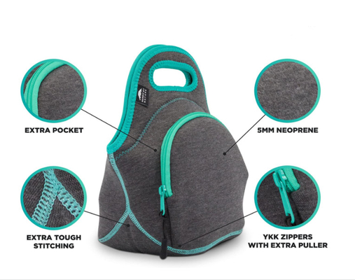 Дети женщины Tote сумка обеда неопрена изолировали многоразовое Washable экстра толщиной