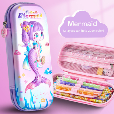 Капсула для карандашей 3D EVA Space Pencil Box Galaxy Pencil Case Astronaut Pencil Punch Голубые картинные карандаши Большие