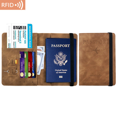 AMAZON PU LEATHER PASSPORT BAG RFID MULTI-FUNCTIONAL PASSPORT ДОЛЖИТЕЛЬ Паспортная крышка Паспортная крышка