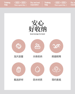 MAKEUP BAG 2023 Новый портативный большой вместимости водонепроницаемый путешественный портативный туалетные принадлежности и складские сумки для ухода за кожей