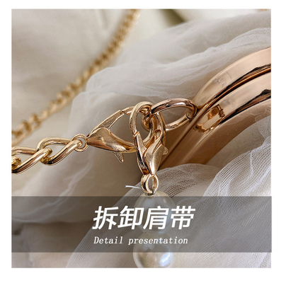 2024 NEW RETRO FAIRY Solid COLOR SMALL BAG Белая ручная сумка Женская жемчужная сумка