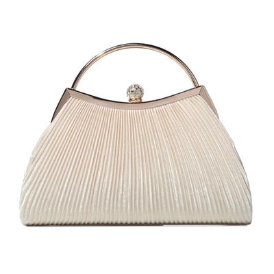 EUROPE AND THE UNITED STATES RETRO Solid COLOR PLEATED RAND RING FASHION LOCK CLOSED DINNER BAG CHAIN CROSSBODY BAG (Европа и Соединенные Штаты) Ретро твердое цветное рельефное кольцо на руке модное кольцо замкнутый обеденный пакет цепочка кроссбоди сумка