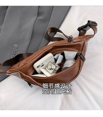 Ультралегкая унисексная сумка для груди простой цвет Fanny pack марки мужской кроссбоди сумка плечевая сумка