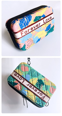 ASB+PC MATERIAL PORTABLE HARD SHELL MAKEUP BAG ONE SHOULDER PORTABLE STORAGE BAG WITH HAND GIFT BOX Фестиваль ежегодное собрание