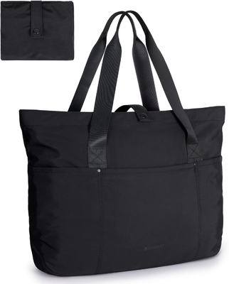 BAGSMART Tote Bag для женщин, складной Tote Bag с резьбой Большой плечевой сумка верхняя ручка сумка для путешествий, работы