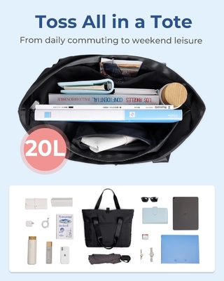 BAGSMART Tote Bag для женщин, складной Tote Bag с резьбой Большой плечевой сумка верхняя ручка сумка для путешествий, работы