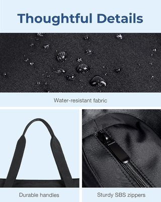 BAGSMART Tote Bag для женщин, складной Tote Bag с резьбой Большой плечевой сумка верхняя ручка сумка для путешествий, работы