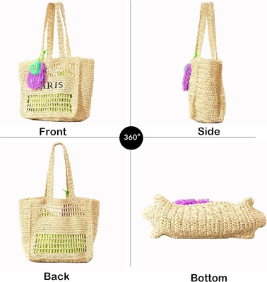 Herald Straw Mesh Beach Tote Bag для женщин, большие летние легкие складываемые плечевые сумочки для путешествий