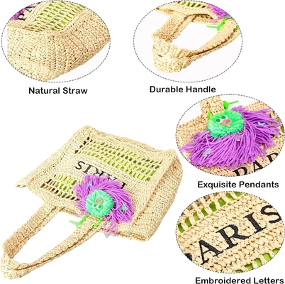 Herald Straw Mesh Beach Tote Bag для женщин, большие летние легкие складываемые плечевые сумочки для путешествий