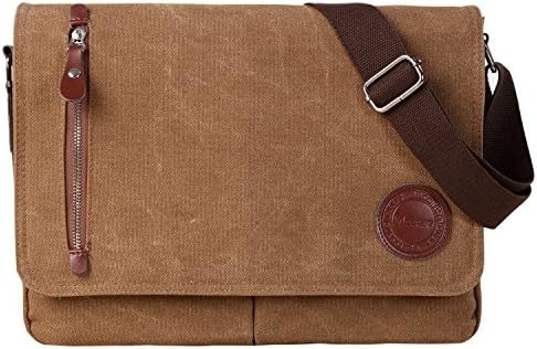 VINTAGE CANVAS Сашель МЕССЕНДЖЕР САК для мужчин Женщины,Путешественный плечевой сумка 13,5 &quot;Лаптоп сумки книжный пакет