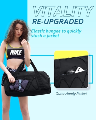 BAGSMART Gym Bag с обувным отсеком и мокрым карманом, легкий спортивный туристический сумка, C TO STORE СПОРТНЫЕ ОБРАЗЫ ВОДЫ