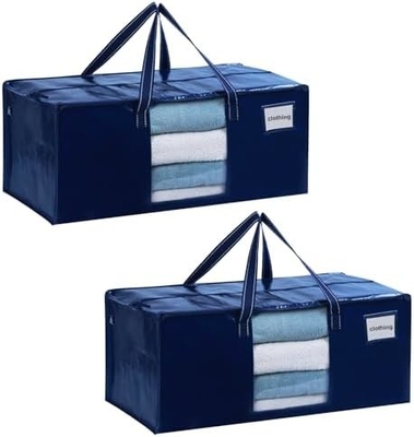 VENO 4 Pack Moving Bags Plastic Storage Tote Clothing Organization Large W Lid/Zipper. Packaging Boxes/Bins Альтернативное использование