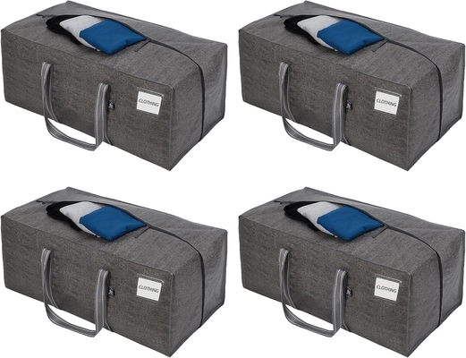 VENO 4 Pack Moving Bags Plastic Storage Tote Clothing Organization Large W Lid/Zipper. Packaging Boxes/Bins Альтернативное использование