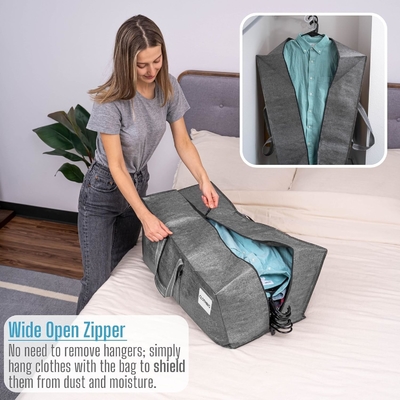VENO 4 Pack Moving Bags Plastic Storage Tote Clothing Organization Large W Lid/Zipper. Packaging Boxes/Bins Альтернативное использование