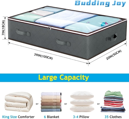 Budding Joy 90L Под постель контейнеры для хранения, гардеробные организаторы и контейнеры для хранения, складываемые мешки для хранения под постелью