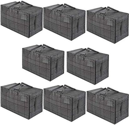 VENO 8 Pack Moving Bags, Moving Supplies, Moving Boxes, College Packing Storage Boxes with Lids Alternative, Heavy Duty (Вено 8 - упаковка перевозочных сумок, перевозочных принадлежностей, коробки для переезда, коробки для упаковки в колледж)