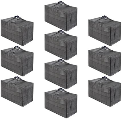 VENO 8 Pack Moving Bags, Moving Supplies, Moving Boxes, College Packing Storage Boxes with Lids Alternative, Heavy Duty (Вено 8 - упаковка перевозочных сумок, перевозочных принадлежностей, коробки для переезда, коробки для упаковки в колледж)