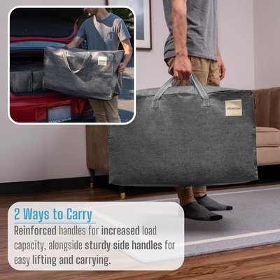 VENO 8 Pack Moving Bags, Moving Supplies, Moving Boxes, College Packing Storage Boxes with Lids Alternative, Heavy Duty (Вено 8 - упаковка перевозочных сумок, перевозочных принадлежностей, коробки для переезда, коробки для упаковки в колледж)