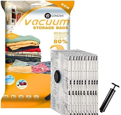 12 пакетов вакуумных пакетов для хранения (3 X JUMBO, 3 X LARGE, 3 X MEDIUM, 3 X SMALL)