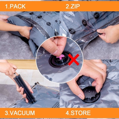 12 пакетов вакуумных пакетов для хранения (3 X JUMBO, 3 X LARGE, 3 X MEDIUM, 3 X SMALL)
