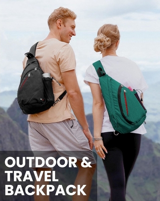 OutdoorMaster Sling Bag, Hiking Daypack, Crossbody Shoulder Chest Urban Outdoor Travel Backpack для женщин и мужчин