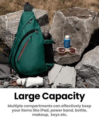 OutdoorMaster Sling Bag, Hiking Daypack, Crossbody Shoulder Chest Urban Outdoor Travel Backpack для женщин и мужчин