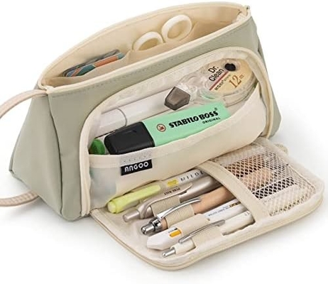 EASTHILL Большой объем карандаш Чехлы Pouch Каленка Чехлы Простые бумажные сумки Школа Колледж Офисный организатор для девочек-подростков