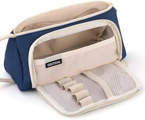 EASTHILL Большой объем карандаш Чехлы Pouch Каленка Чехлы Простые бумажные сумки Школа Колледж Офисный организатор для девочек-подростков