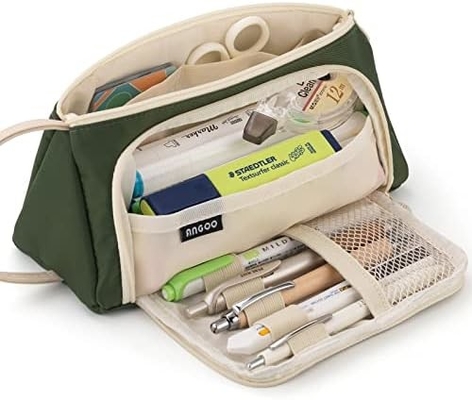 EASTHILL Большой объем карандаш Чехлы Pouch Каленка Чехлы Простые бумажные сумки Школа Колледж Офисный организатор для девочек-подростков