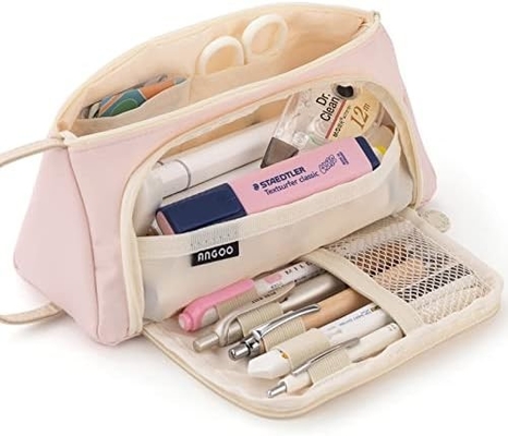 EASTHILL Большой объем карандаш Чехлы Pouch Каленка Чехлы Простые бумажные сумки Школа Колледж Офисный организатор для девочек-подростков