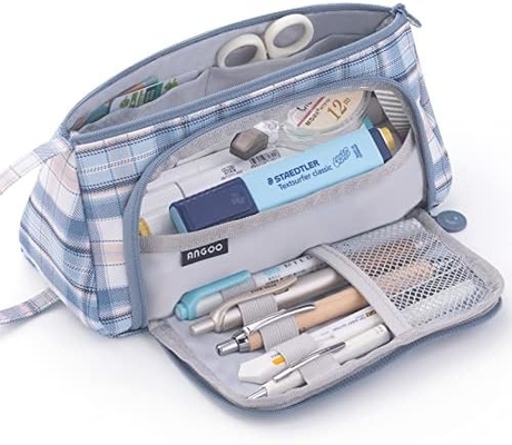 EASTHILL Большой объем карандаш Чехлы Pouch Каленка Чехлы Простые бумажные сумки Школа Колледж Офисный организатор для девочек-подростков