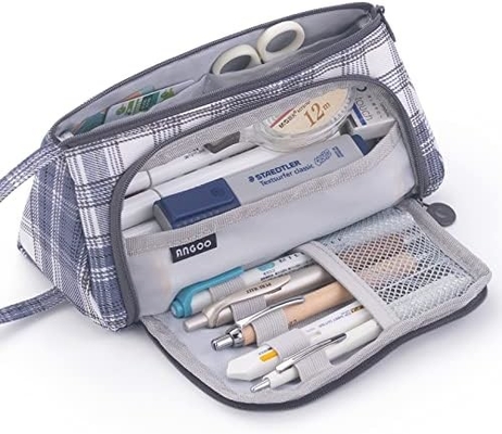 EASTHILL Большой объем карандаш Чехлы Pouch Каленка Чехлы Простые бумажные сумки Школа Колледж Офисный организатор для девочек-подростков