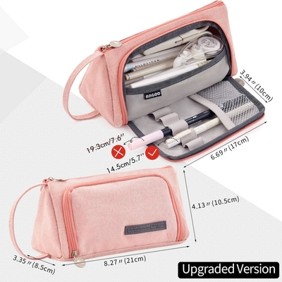 EASTHILL Большой объем карандаш Чехлы Pouch Каленка Чехлы Простые бумажные сумки Школа Колледж Офисный организатор для девочек-подростков