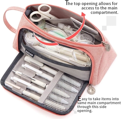 EASTHILL Большой объем карандаш Чехлы Pouch Каленка Чехлы Простые бумажные сумки Школа Колледж Офисный организатор для девочек-подростков