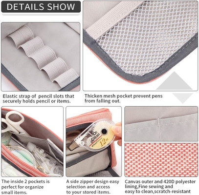 EASTHILL Большой объем карандаш Чехлы Pouch Каленка Чехлы Простые бумажные сумки Школа Колледж Офисный организатор для девочек-подростков
