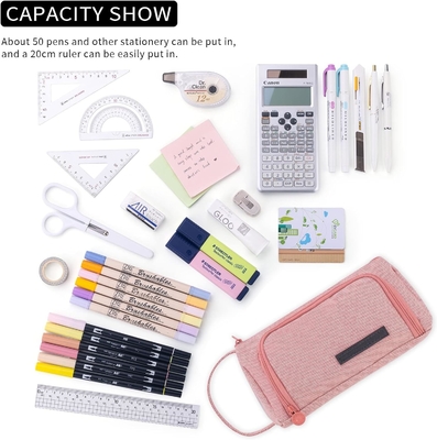 EASTHILL Большой объем карандаш Чехлы Pouch Каленка Чехлы Простые бумажные сумки Школа Колледж Офисный организатор для девочек-подростков