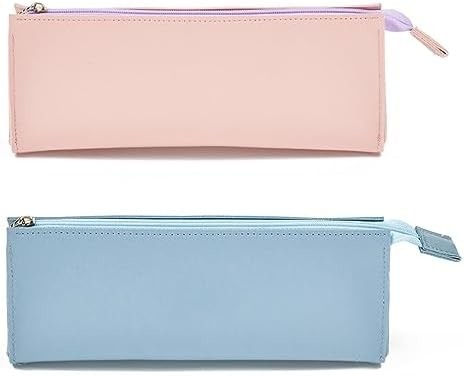 ISuperb 4 шт. Маленький корпус для карандашей PU Кожаный карман для карандашей Водостойкий организатор Складный пакет Косметический рюкзак для женщин