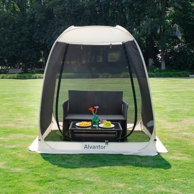 Alvantor Screen House Room Camping Tent Outdoor Canopy Pop Up Sun Shade Hexagon Shelter Mesh Стены не водонепроницаемые 6'x6'