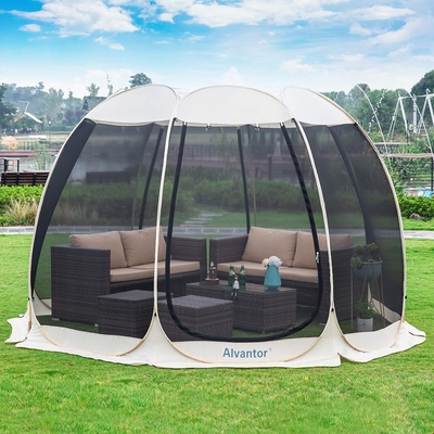Alvantor Screen House Room Camping Tent Outdoor Canopy Pop Up Sun Shade Hexagon Shelter Mesh Стены не водонепроницаемые 6'x6'