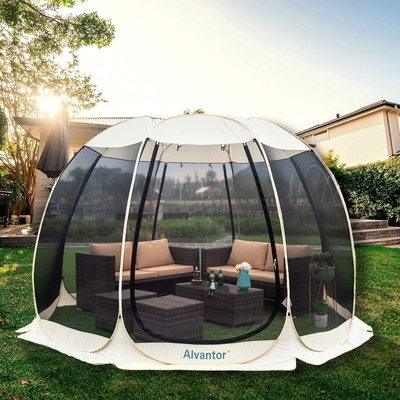 Alvantor Screen House Room Camping Tent Outdoor Canopy Pop Up Sun Shade Hexagon Shelter Mesh Стены не водонепроницаемые 6'x6'