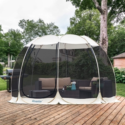 Alvantor Screen House Room Camping Tent Outdoor Canopy Pop Up Sun Shade Hexagon Shelter Mesh Стены не водонепроницаемые 6'x6'