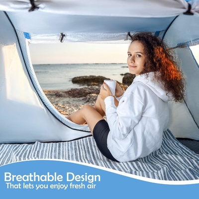 Abco Pop Up Tent для 2-х человек - портативная хижина с 2-мя дверями, водостойкая и ультрафиолетовая защита, сумка для ношения - Sky Blue