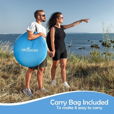 Abco Pop Up Tent для 2-х человек - портативная хижина с 2-мя дверями, водостойкая и ультрафиолетовая защита, сумка для ношения - Sky Blue