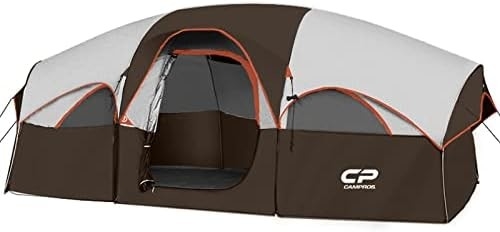 CAMPROS CP Палатки для 8 человек Палатки для кемпинга Отпорная на погодные условия Семейная палатка 5 Большие сетчатые окна, двойной слой, разделенный