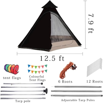 12'x10'x8'Купольная палатка для кемпинга 5-6 человек 4 сезон Двухслойные водонепроницаемые анти-УФ ветронепроницаемые палатки для семейного кемпинга на открытом воздухе