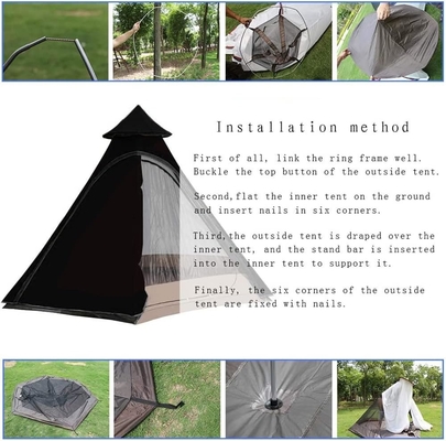 12'x10'x8'Купольная палатка для кемпинга 5-6 человек 4 сезон Двухслойные водонепроницаемые анти-УФ ветронепроницаемые палатки для семейного кемпинга на открытом воздухе