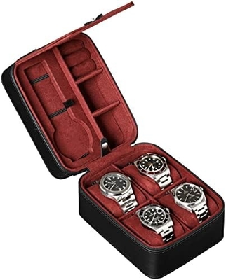 ROTHWELL 5 Watch Travel Case Storage Organizer for 5 Watches. Тяжелая портативная защита с резинкой, подходит для всех наручных часов.