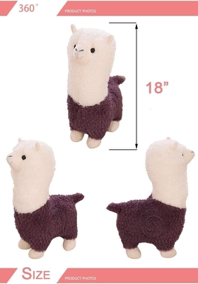 Игрушка из шерсти альпаки, плюшевое животное из альпаки большой 18 &quot;кукла плюшевая подушка, мягкая пушистая подушка супер Рождество Валентина