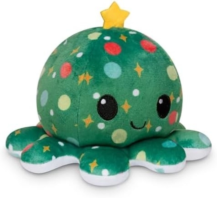 TeeTurtle - Оригинальный обратимый осьминог Плюши - Любовь + Ненависть - Милые сенсорные фиджеты Наполненные животными, которые показывают ваш