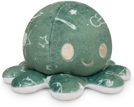 TeeTurtle - Оригинальный обратимый осьминог Плюши - Любовь + Ненависть - Милые сенсорные фиджеты Наполненные животными, которые показывают ваш